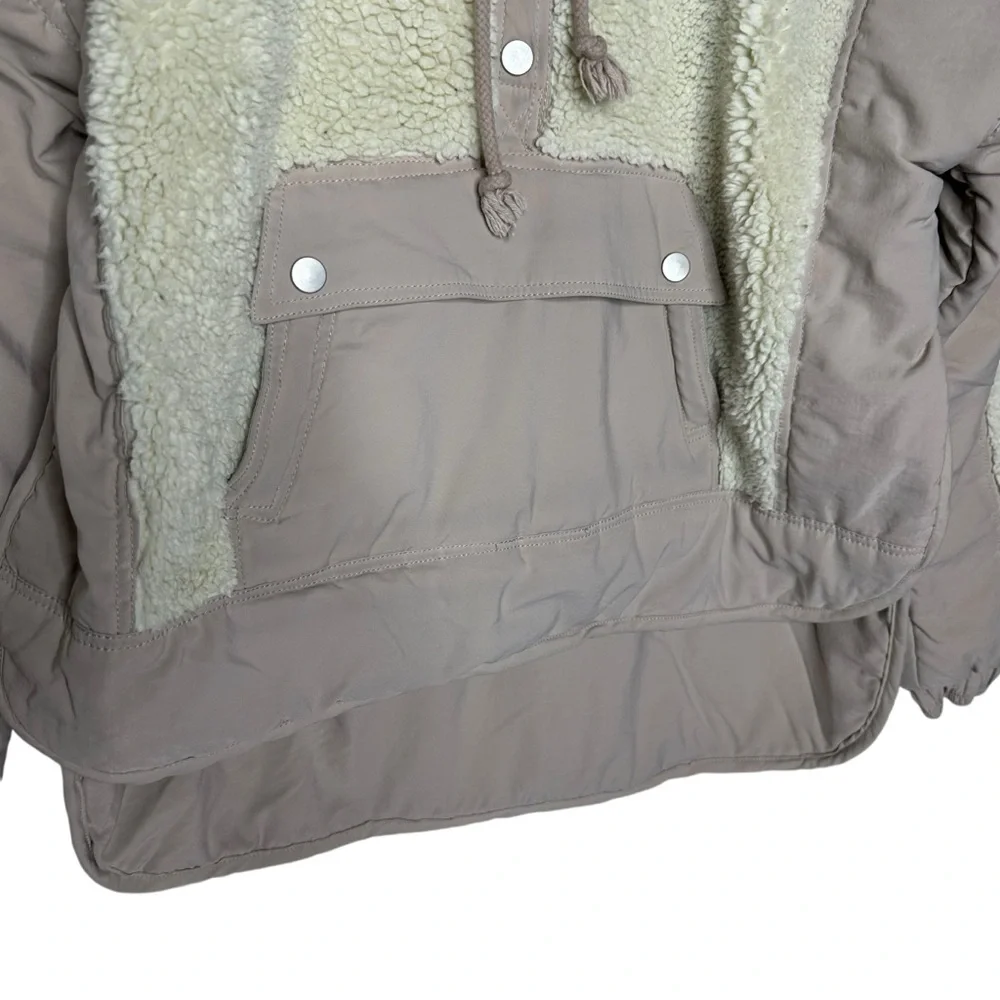 FINAL Last DAY Anthropologie Daily Practice Cream Long Sleeve Sherpa Jacket s - Picture 7 of 14